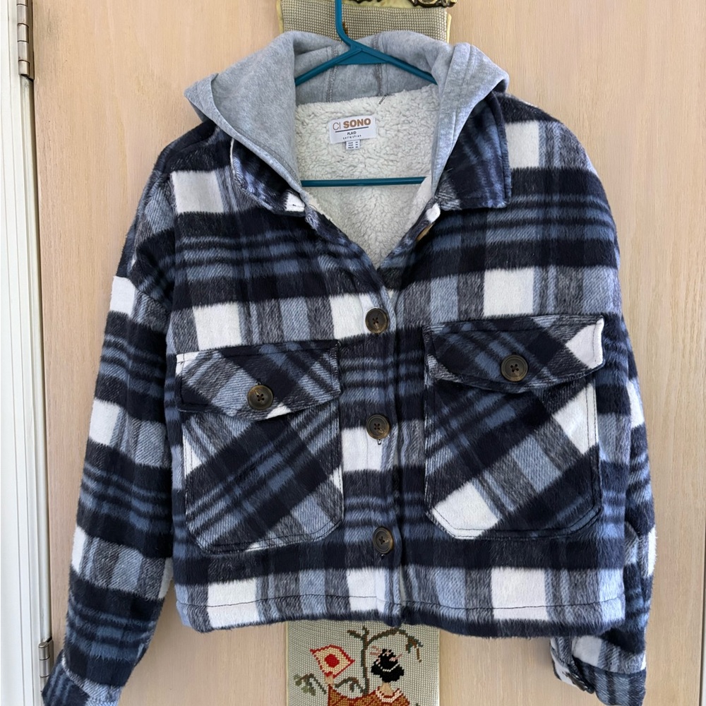 Q Sono Plaid Jacket with Hood